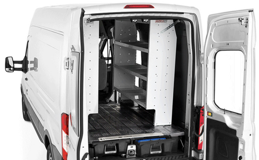 Decked Cargo Van Systems Compatible With Shelving And Racking Units